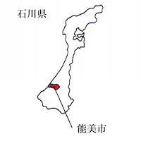 WANOWAオーガニック国造ゆずハンドクリーム　石川県地図